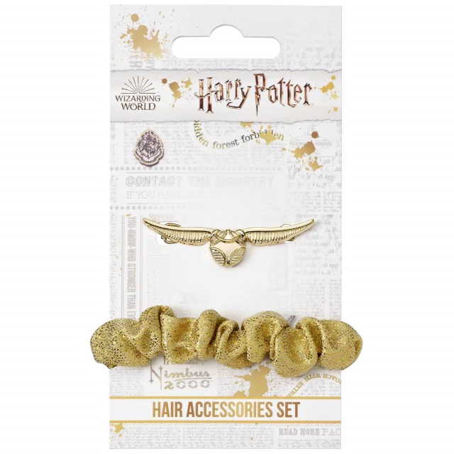 Dárkový set Harry Potter - Golden Snitch (gumička, spona)