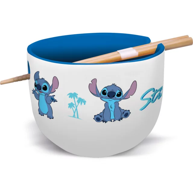 Dárkový set Lilo & Stitch - Stitch (miska na ramen a hůlky)