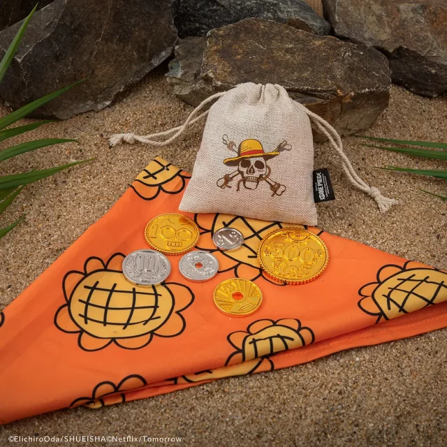 Dárkový set One Piece - Nami's Bandana & Berry Coins (šátek a mince)