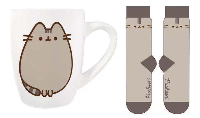 Dárkový set Pusheen - hrnek a dámské ponožky