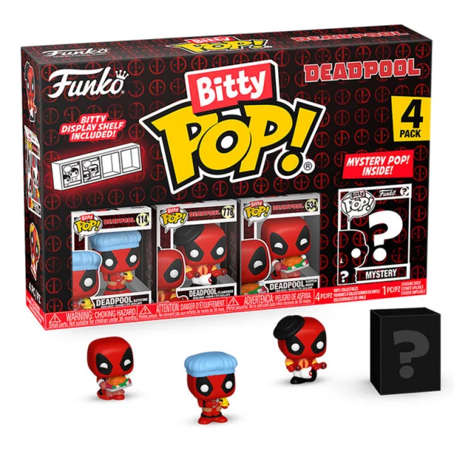 Figurka Marvel - Deadpool Bathtime 4-pack (Funko Bitty POP)