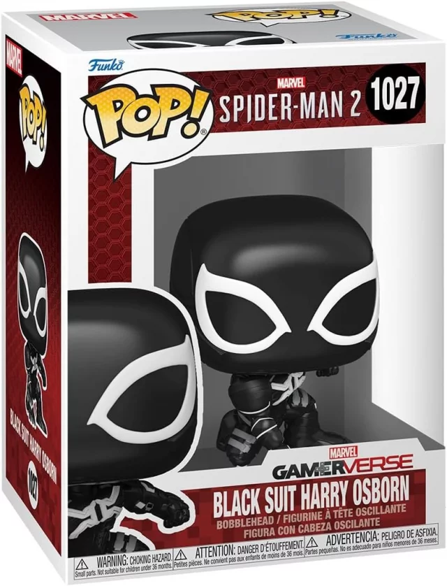 Figurka Spider-Man 2 - Black Suit Harry Osborn (Funko POP! Games 1027) (poškozený obal)