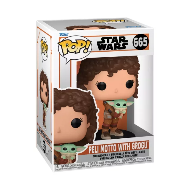 Figurka Star Wars: The Mandalorian - Peli Motto with Grogu (Funko POP! Star Wars 665)