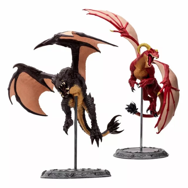 Figurka World of Warcraft - Red Highland & Black Proto-Drake (McFarlane)