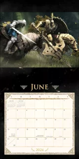 Kalendář Elden Ring - Wall Calendar 2024