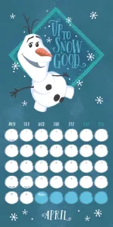 Kalendář Frozen 2024