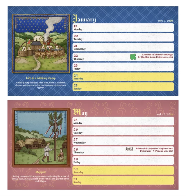 Kalendář Kingdom Come: Deliverance II 2026 (stolní) ENG