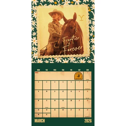 Kalendář Yellowstone 2026