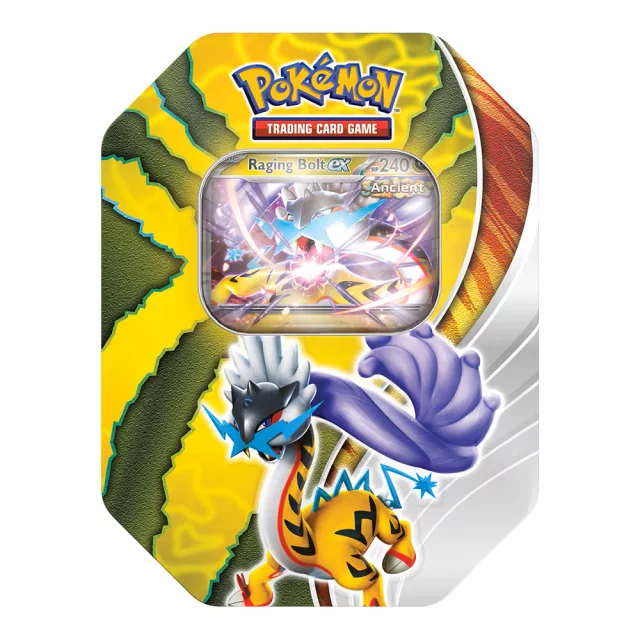 Karetní hra Pokémon TCG: Paradox Destinies Tin - Raging Bolt ex