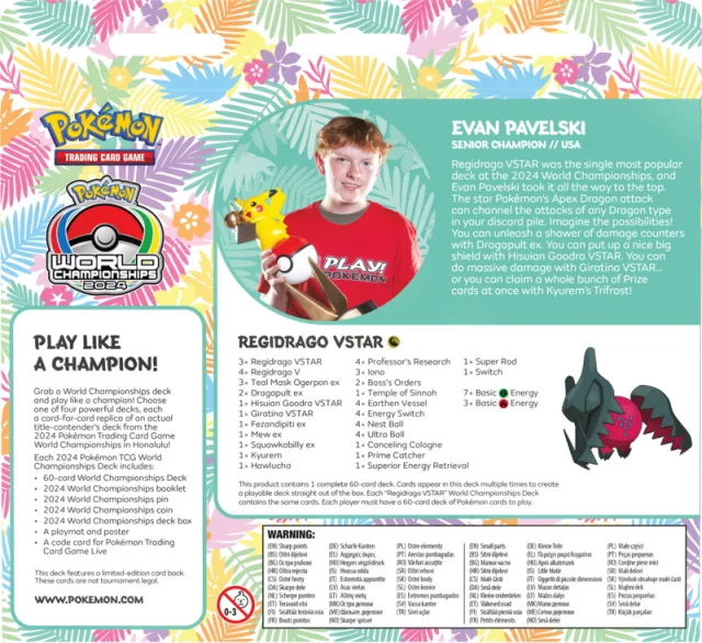 Karetní hra Pokémon TCG - Regidrago VSTAR World Championships Deck 2024 (Evan Pavelski)