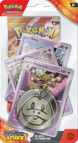 Karetní hra Pokémon TCG: Scarlet & Violet - Surging Sparks Premium Checklane Blister booster (Alakazam)