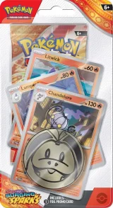 Karetní hra Pokémon TCG: Scarlet & Violet - Surging Sparks Premium Checklane Blister booster (Chandelure)