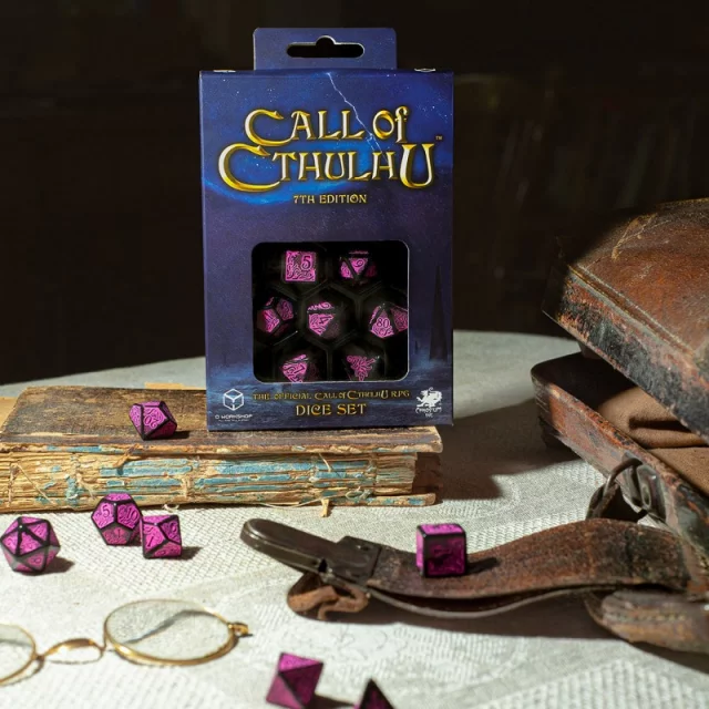 Call of Cthulhu Abyssal & white Dice Set