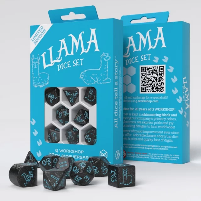 Kostky Q-Workshop 20 years: Llama Dice Set (Q-Workshop)