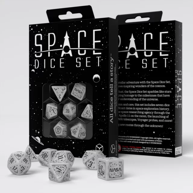 Dragons green & gold Dice Set (7)