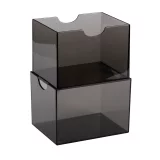 Krabička na karty Dragon Shield - Clear Black (Strongbox 100+) - Krabičky na karty