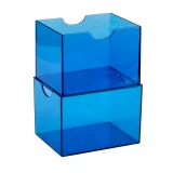 Krabička na karty Dragon Shield - Clear Blue (Strongbox 100+) - Krabičky na karty