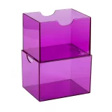Krabička na karty Dragon Shield - Clear Purple (Strongbox 100+) - Krabičky na karty