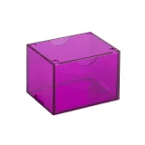 Krabička na karty Dragon Shield - Clear Purple (Strongbox 100+) - Sběratelská karetní hra TCG