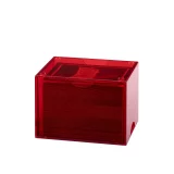 Krabička na karty Dragon Shield - Clear Red (Strongbox 100+) - Sběratelská karetní hra TCG