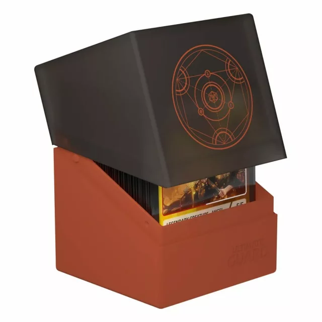 Krabička na karty Ultimate Guard - Boulder Deck Case Druidic Secrets Impetus (Dark Orange) (100+)