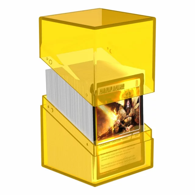 Krabička na karty Ultimate Guard - Boulder Deck Case Clear Amber (100+)