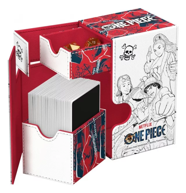 Krabička na karty Ultimate Guard - One Piece - Sketch (Flip'n'Tray 80+ XenoSkin)