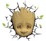 Lampička Marvel - Baby Groot Face 3D