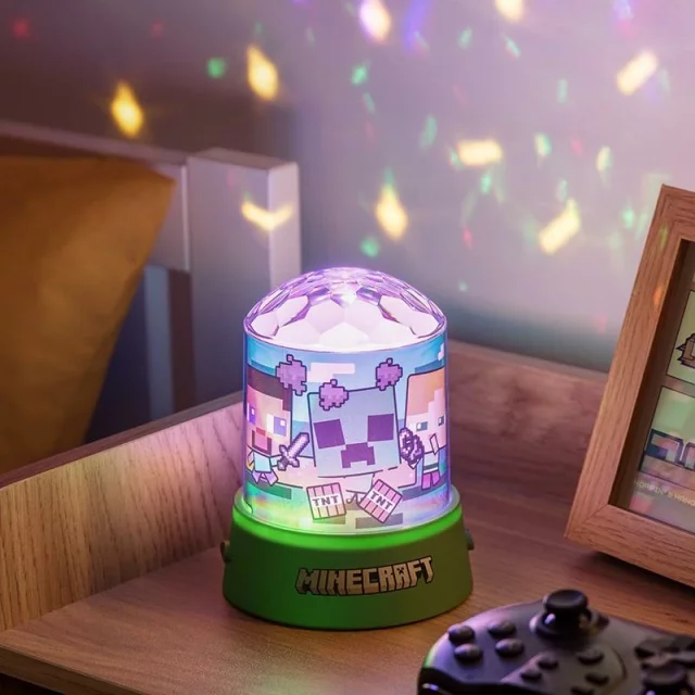 Lampička Minecraft - Party Projection Light