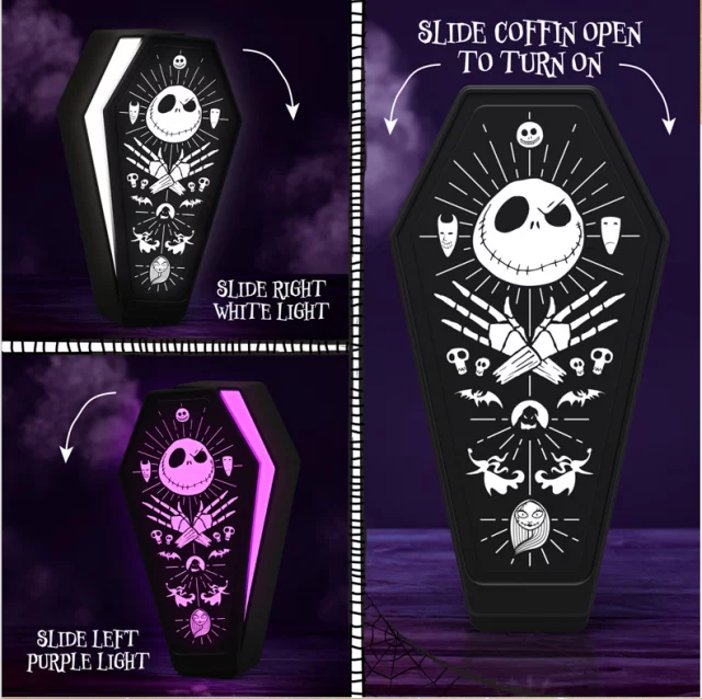 Lampička The Nightmare Before Christmas - Coffin 3D