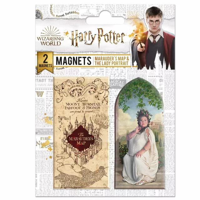 Magnet Harry Potter - Marauder’s Map & Portrait Lady (2 ks)