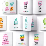 Magnetická stavebnice PIXIO - Mini Monsters (Story Series)