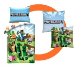 Minecraft Sleepy Bundle - Povlečení a polštář Caves