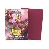 Ochranné obaly na karty Dragon Shield - Dual Sleeves Matte Red Gold (25th Special Edition) (100 ks)