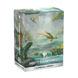 Ochranné obaly na karty Dragon Shield - Landfall Series - Matte Dual Sleeves Misty Rainforest (100 ks)