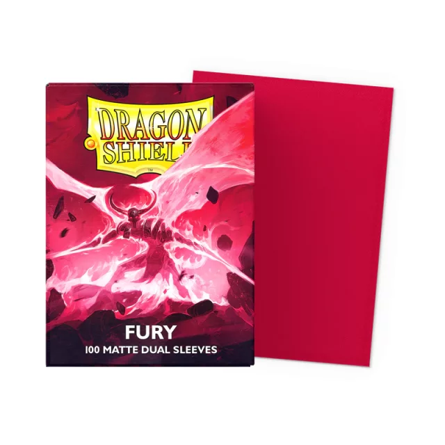 Ochranné obaly na karty Dragon Shield - Matte Dual Sleeves Fury (100 ks)