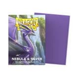 Ochranné obaly na karty Dragon Shield - Matte Dual Sleeves Nebula & Silver (100 ks)