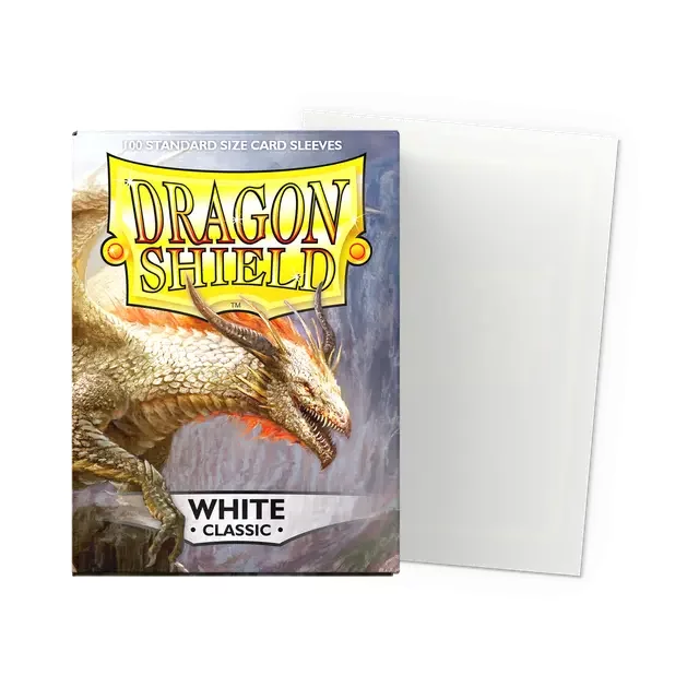 Ochranné obaly na karty Dragon Shield - Standard Sleeves Classic White (100 ks)