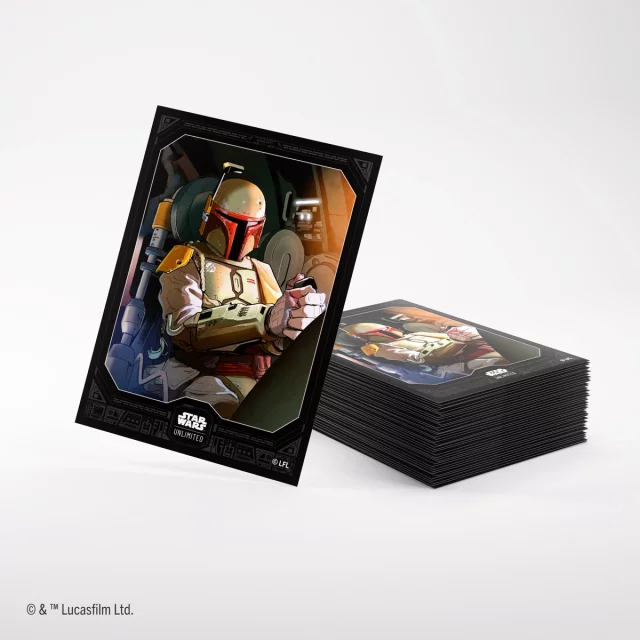 Ochranné obaly na karty Gamegenic - Star Wars: Unlimited Art Sleeves Boba Fett (62 ks)