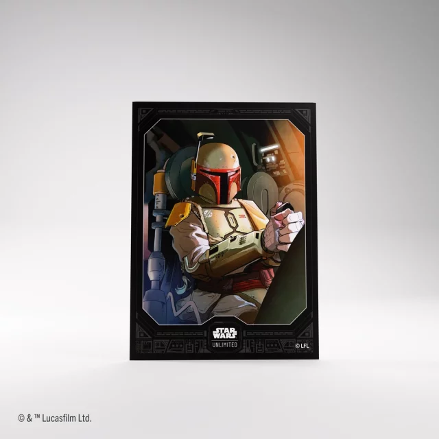 Ochranné obaly na karty Gamegenic - Star Wars: Unlimited Art Sleeves Boba Fett (62 ks)