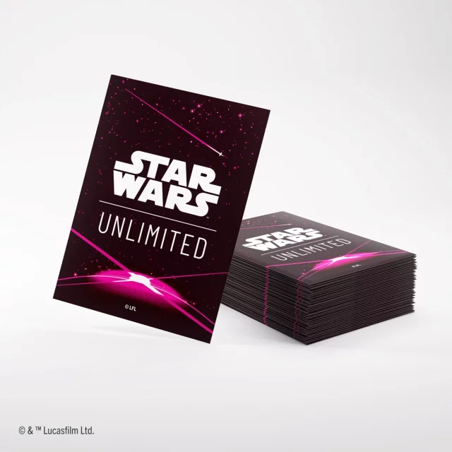 Ochranné obaly na karty Gamegenic - Star Wars: Unlimited Art Sleeves Card Back Magenta (62 ks)