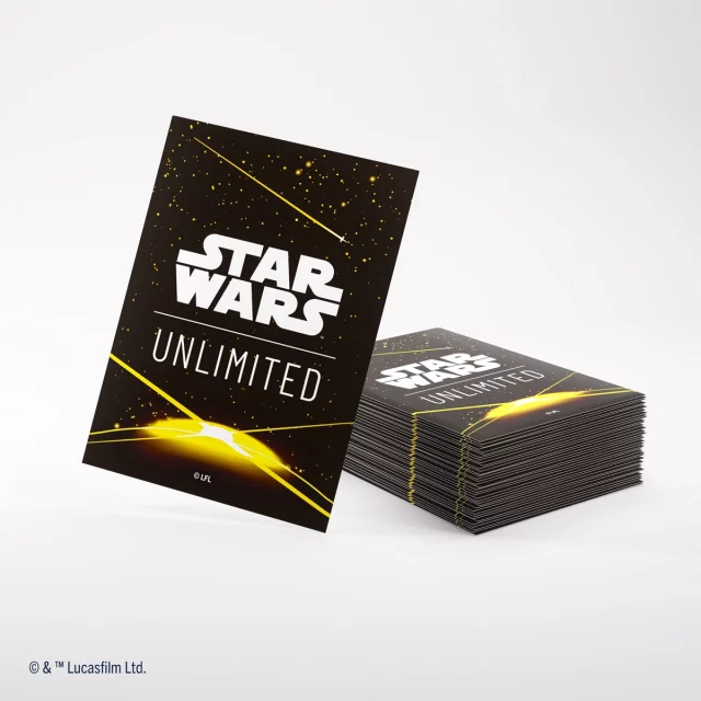 Ochranné obaly na karty Gamegenic - Star Wars: Unlimited Art Sleeves Card Back Yellow (62 ks)