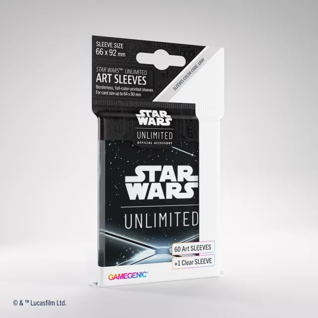 Ochranné obaly na karty Gamegenic - Star Wars: Unlimited Art Sleeves Logo Black (61 ks)