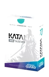 Ochranné obaly na karty Ultimate Guard - Katana Sleeves Standard Size Turquoise (100 ks)