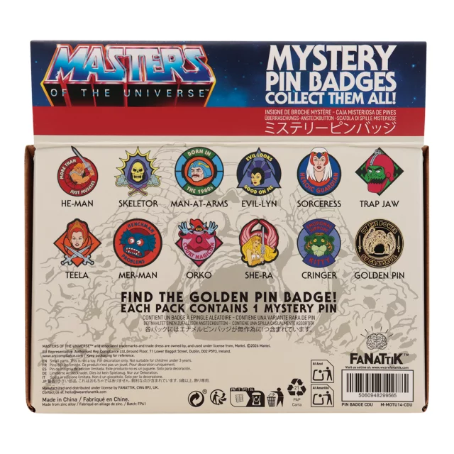 Odznak Masters of the Universe - Mystery Pin (náhodný výběr)