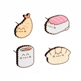 Odznaky Pusheen - Sushi Roll (4 kusy)