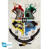 Plakát Harry Potter - Hogwarts Animal Crest