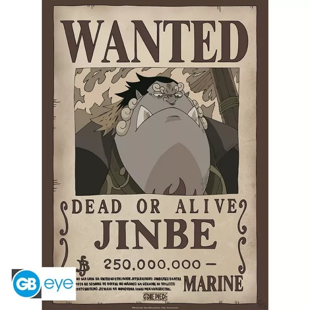 Plakát One Piece - Wanted Jinbe