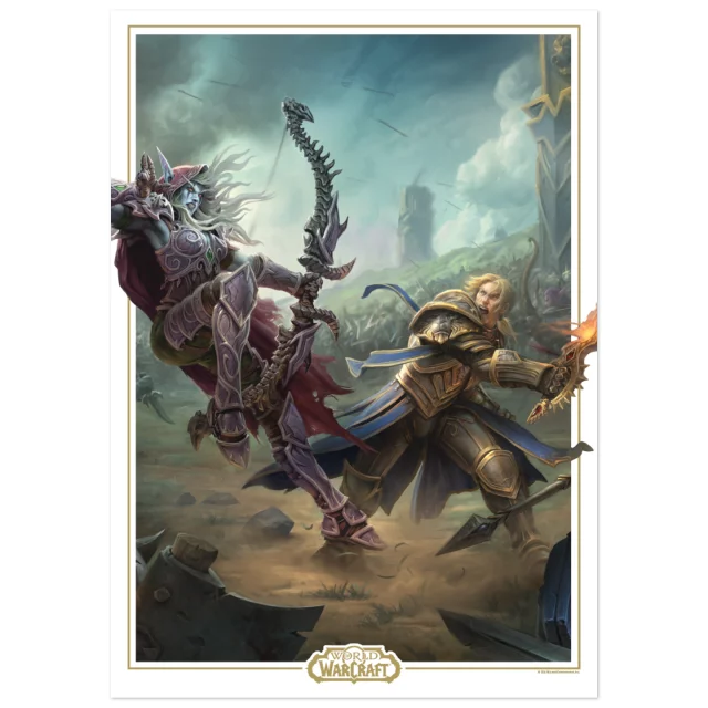 Art Print World of Warcraft - Limited Edition Sylvanas vs Anduin Wrynn