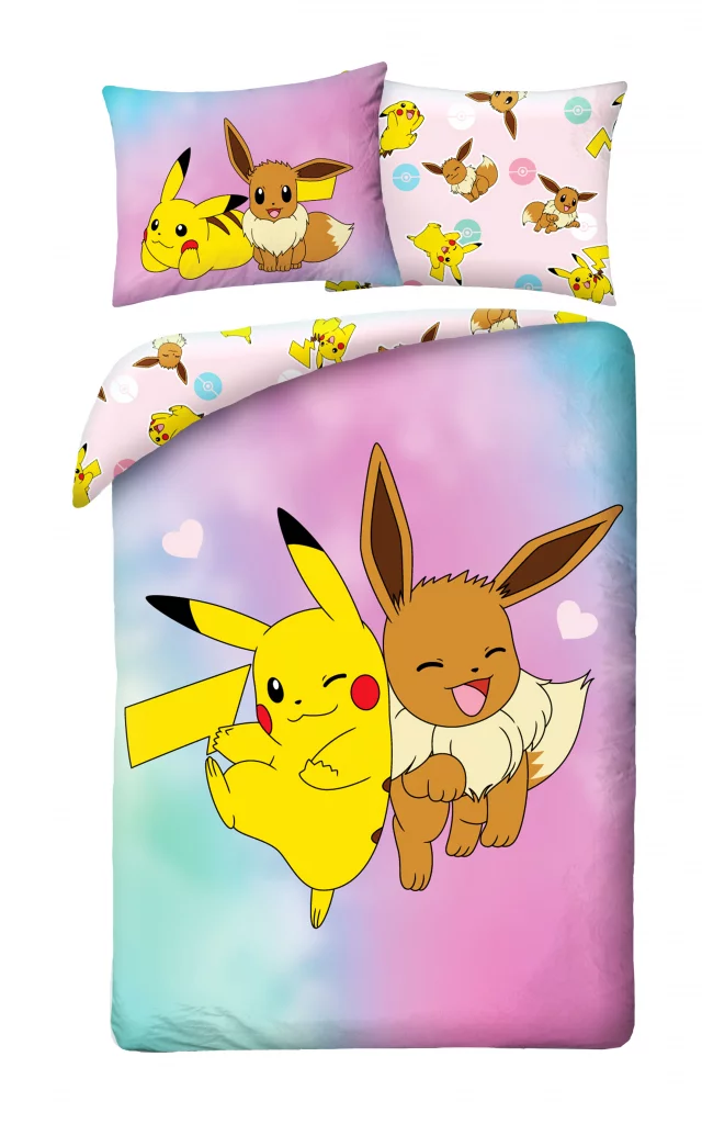 Povlečení Pokémon - Eevee a Pikachu